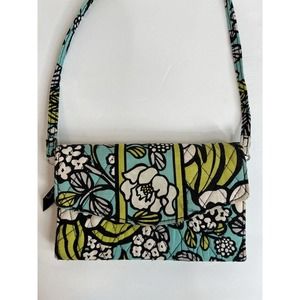 Vera Bradley Crossbody Clutch Wallet Handbag Retired Island Blooms 2012